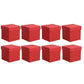 Square Gift Boxes 8pcs Empty Packaging Boxes for Favour Party Wedding Storage - Black-20x16.5cm