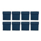 Square Gift Boxes 8pcs Empty Packaging Boxes for Favour Party Wedding Storage - Black-20x16.5cm