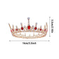 Vintage Princess Wedding Crown Hair Accessories Bridal Round Tiara Headpiece