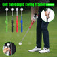 Golf Swing Training Aid Telescopic Impact Sound Stick Exercise Tool for Practice - Red