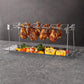 Foldable Stainless Steel Barbecue Grill Rack for Chicken Legs Outdoor Cooking