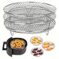 Air Fryer Grill Rack Multi Layer Removable Shelf Mesh Rack for Cooking BBQ - Rectangle