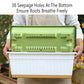Plastic Flower Pot Set 6PCS Rectangular Planter Box Balcony Garden Vegetable Pot