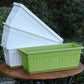 Plastic Flower Pot Set 6PCS Rectangular Planter Box Balcony Garden Vegetable Pot