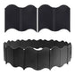 20PCS Garden Edging Fence Decorative Plastic Lawn Border Panels Landscaping - Black