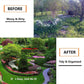 20PCS Garden Edging Fence Decorative Plastic Lawn Border Panels Landscaping - Black