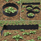 20PCS Garden Edging Fence Decorative Plastic Lawn Border Panels Landscaping - Black