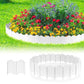 20PCS Garden Edging Fence Decorative Plastic Lawn Border Panels Landscaping - Black