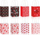 30x Valentines Day Love-Themed Tote Bag Elegant Kraft Paper Handbag Lightweight - Y169