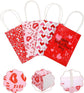 30x Valentines Day Love-Themed Tote Bag Elegant Kraft Paper Handbag Lightweight - Y169
