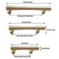 Cabinet Door Handle Set 3Sizes Black Drawer Wardrobe Pull Handle for Furniture - 13.2cm