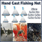 Frisbee Hand Casting Fishing Net Easy Throw Bait Net Swinging Tackle Gear - 360cm