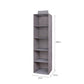 3/4/5 Tier Hanging Closet Organizer Fabric Storage Shelves for Wardrobe and Shoes - 5 Tier