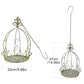 Iron Hanging Vintage Distressed Flower Basket for Garden Wall Patio Plant Use