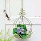 Iron Hanging Vintage Distressed Flower Basket for Garden Wall Patio Plant Use