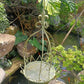Iron Hanging Vintage Distressed Flower Basket for Garden Wall Patio Plant Use