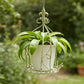 Iron Hanging Vintage Distressed Flower Basket for Garden Wall Patio Plant Use