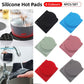 4pcs Silicone Honeycomb Heat Resistant Mats Table Cup Pot Coasters Home Kitchen - Green