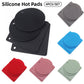 4pcs Silicone Honeycomb Heat Resistant Mats Table Cup Pot Coasters Home Kitchen - Green