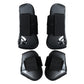 4pcs Show Jumping Horse Leg Warmers Gaiters for Joint Protection Equine Gear - Navy