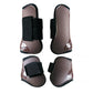 4pcs Show Jumping Horse Leg Warmers Gaiters for Joint Protection Equine Gear - Navy