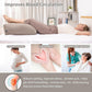 Inflatable PVC Leg Pillow Wedge Triangle Foot Cushion Flocking - Grey
