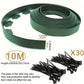 L Shaped Garden Edging Border Landscape Grass Lawn Stone Edge Fence Strip - Green