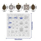 31 Pcs DIY Resin Casting Mould and Pendant Tray Kit for Jewellery Making