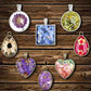 31 Pcs DIY Resin Casting Mould and Pendant Tray Kit for Jewellery Making