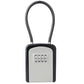 Portable Key Lock Box Hanging Combination Storage Organizer for Home Security - Black