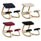 Ergonomic Kneeling Chair Rocking Office Desk Stool Upright Posture Support Seat - Beige
