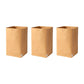 3pcs Washable Kraft Paper Storage Bag for Kitchen Desktop Refrigerator Organizer - XL-Square