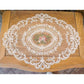 4 Pack Retro Lace Oval Placemats 31x42cm French Crochet Doilies 4 Colors Set - Sky Blue