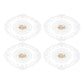 4 Pack Retro Lace Oval Placemats 31x42cm French Crochet Doilies 4 Colors Set - White