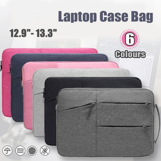 Laptop Sleeve Travel Bag Carry Case For MacBook Air Pro For 12.9”-13.3” - Light Grey