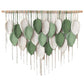Cotton Rope Woven Leaves Tapestry Wall Hanging for Living Room Bedroom Decor