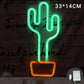 LED Rainbow Neon Light Lamp for Bedside Night Room Wall Home Decoration - Rainbow