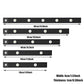 Ultra-Thin Intelligent LED Motion-Sensing Light Bar Rechargeable Strip Lamp - Remote Control Model - White 60cm