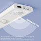 Ultra-Thin Intelligent LED Motion-Sensing Light Bar Rechargeable Strip Lamp - Remote Control Model - White 60cm