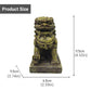 Resin Guardian Lion Statue Ornament Aquarium Decor Fish Tank Desktop Display