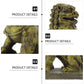 Resin Guardian Lion Statue Ornament Aquarium Decor Fish Tank Desktop Display