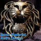 Lion Head Wall Decor Resin Wall Hanging Sculpture Home Living Room