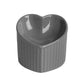 Love Shape Slanted Cat Bowl Ceramic Pet Bowl for Cats Food Water Feeding Dish - Black