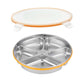 Multi Compartment Lunch Box with Lid Five Compartments Food Storage Fruit Plate