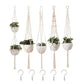 5-Piece Macrame Plant Hanger Set for Indoor Pots