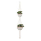 5-Piece Macrame Plant Hanger Set for Indoor Pots