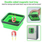 10PCS Silicone Magnetic Tool Tray Folding Storage Disk Screw Bolt Organizer