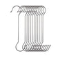8pcs Metal S Hooks Multifunctional Garden Pot Hangers Outdoor Bird Feeder Hooks