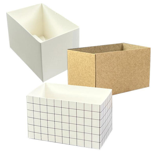 250PCS Sandwich Packaging Box Breakfast Hamburger Wrapping Box L Size - White