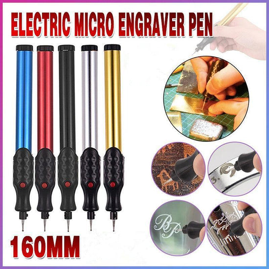 Tool Ceramic Metal Wood Engraving Pen Glass Electric Micro Engraver Diamond - Gold